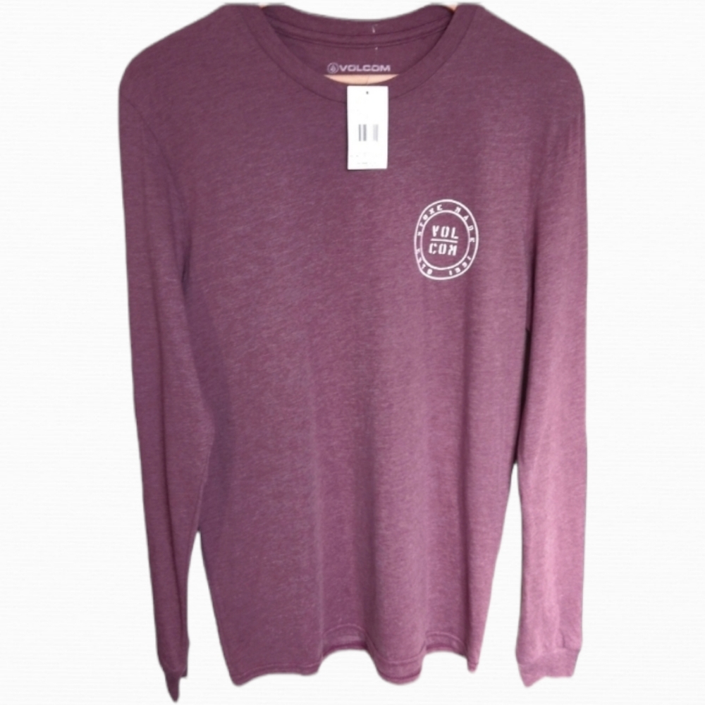 Volcom men's NWT size S long sleeve crew neck T shirt